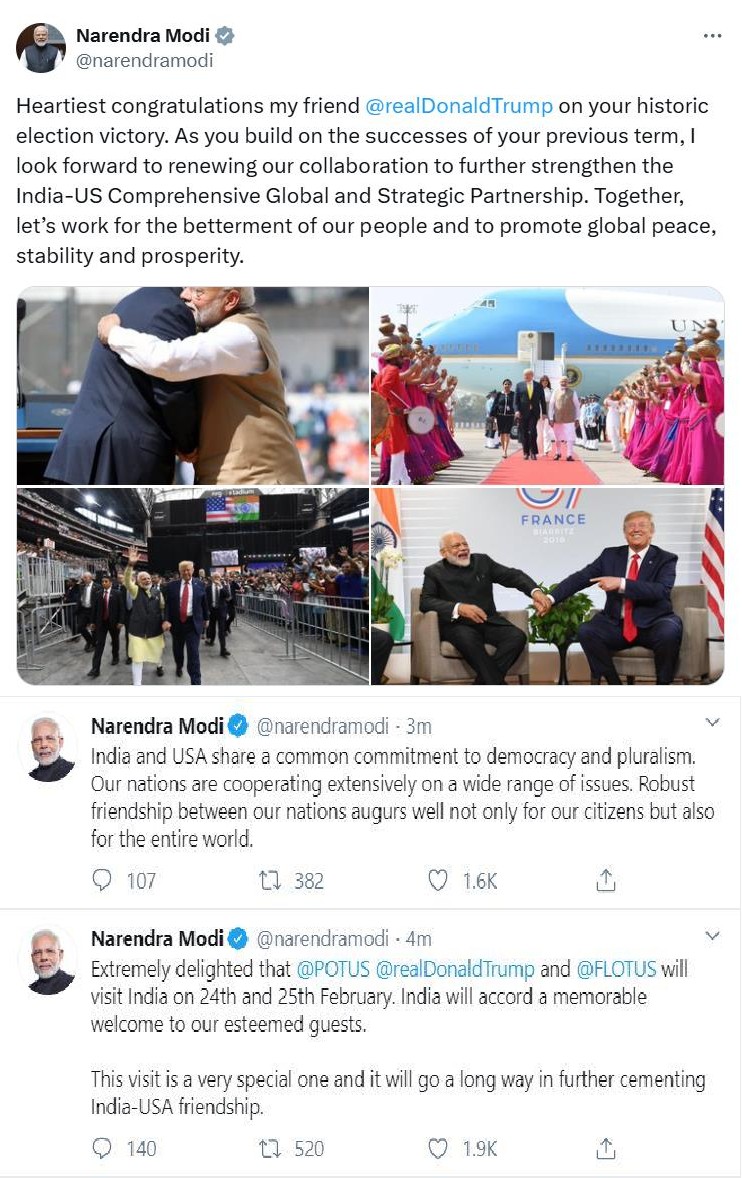  Personal Bond-From Howdy Modi  to Namaste Trump